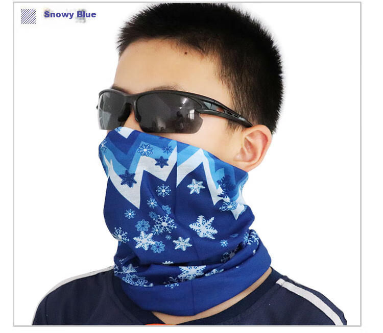 Adandyish Cycling Magic Headband, Unisex Sports Neck Gaiter Face Mask, Summer Sun Protection Head Cover, All-Season Neck Warmer, Ice Blue 7