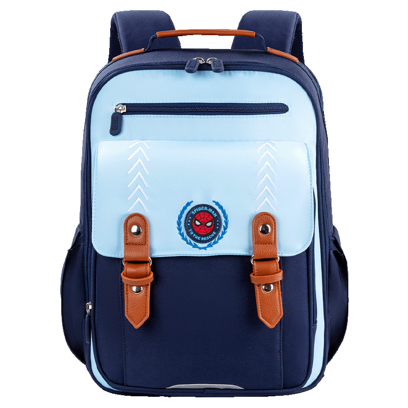 Disney Spiderman Backpack for Elementary Students Grades 4-6 Breathable Lightweight Large Capacity Layered School Bag