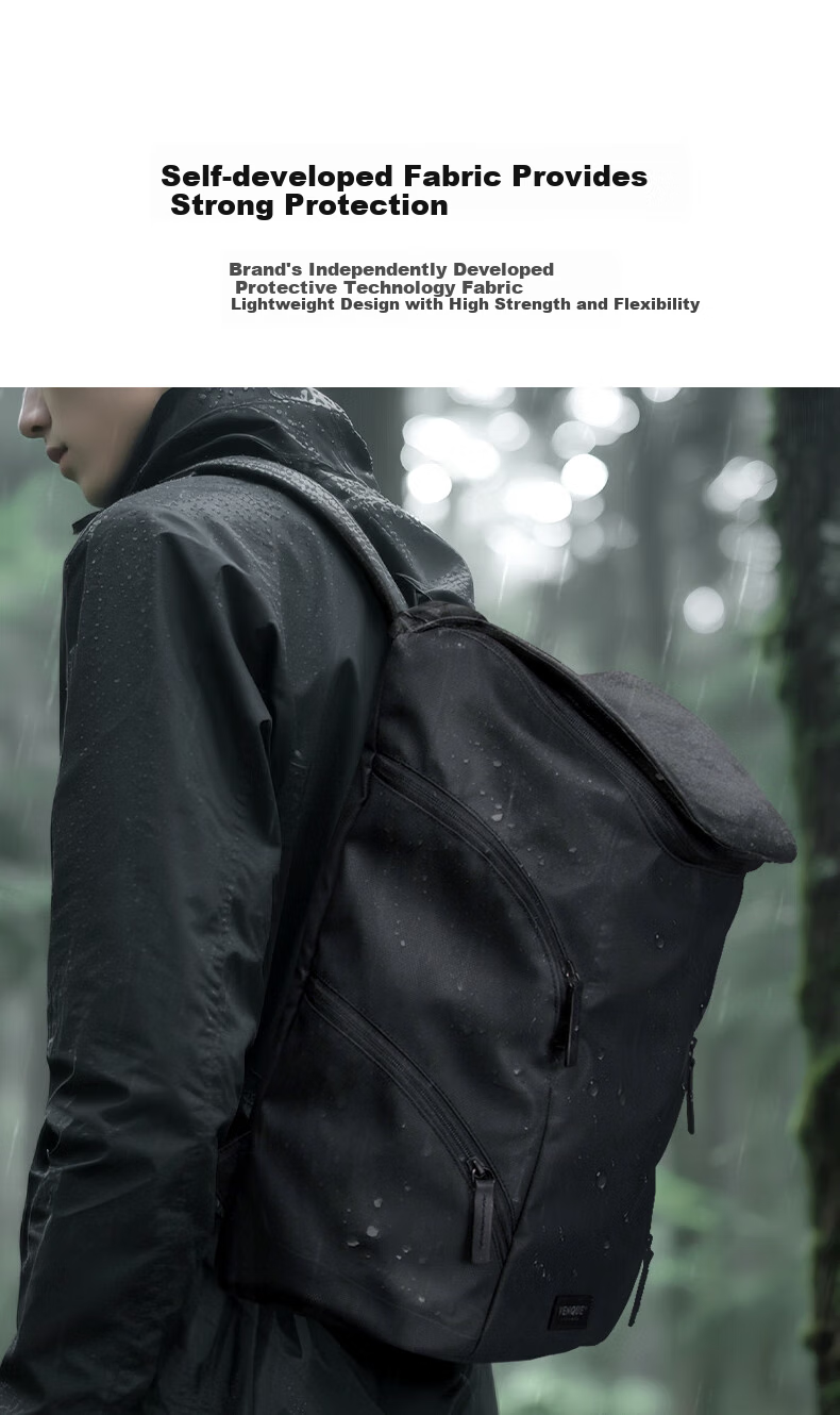 VENQUE Backpack for Men And Women, Large Capacity Lightweight Outdoor Travel Bag, Commuter Business Laptop Bag, College Student Schoolbag 5
