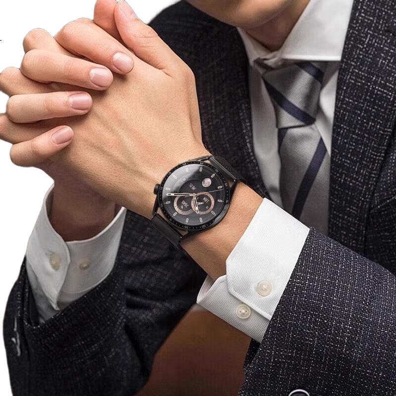 Спортивный ремешок CHENSONG для Xiaomi Watch S4, Milanese Loop, черный, из нержавеющей стали