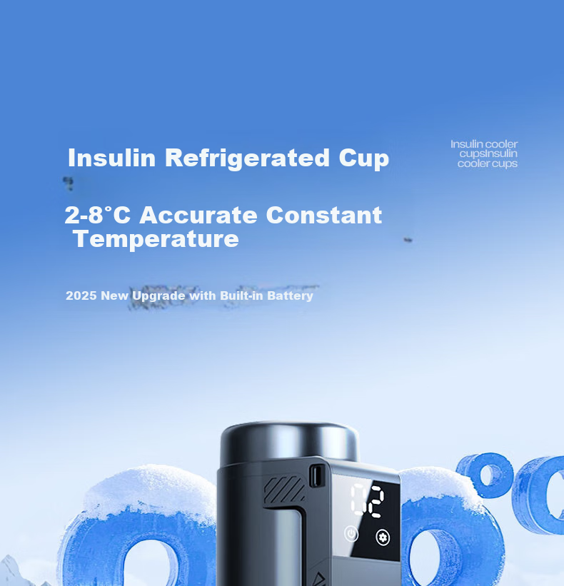 XIANNIAO Insulin Refrigerator Box, Portable Cold Storage Cup, Small Refrigerator, Rechargeable Portable Medicine Temperature-Controlled Case 4