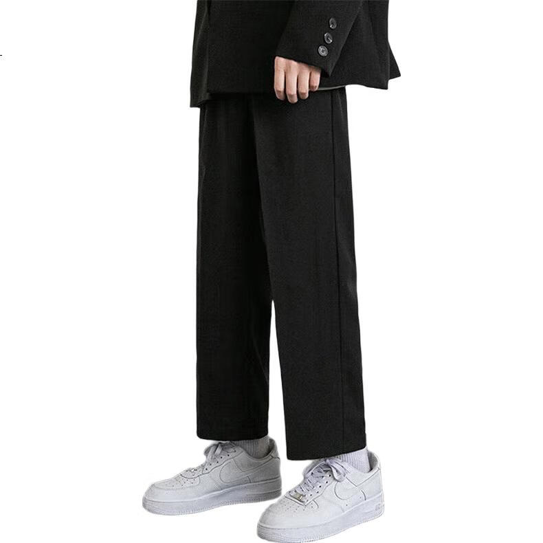 Мужские летние легкие повседневные брюки JEANSWEST, тонкие из ледяного шелка, прямые, свободные, спортивные укороченные брюки