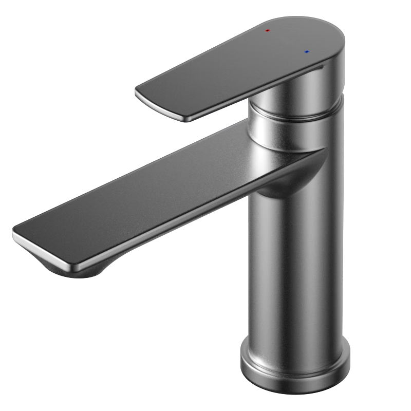 HEGII Basin Faucet, 304 Stainless Steel Bathroom Sink Hot And Cold Water Tap, HMF913-111