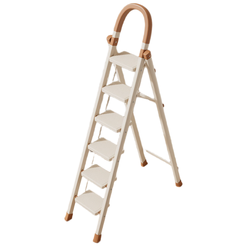 DU PONT Household Folding A-Frame Ladder Indoor Thickened Carbon Steel Multi-Functional 6-Step Safety Step Ladder