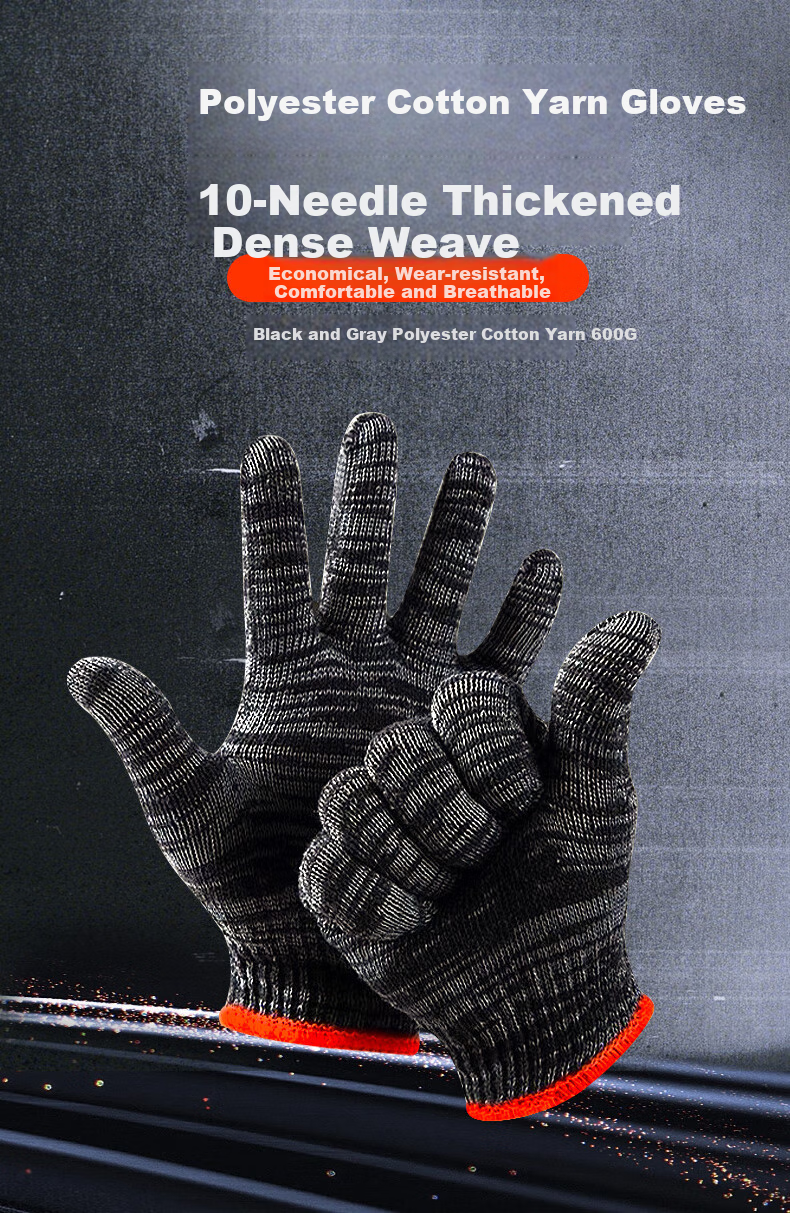 Ams Safety Gloves, Nylon Cord, Non-Slip, Wear-Resistant, Thickened, for Car Repair, Farm Work, Construction Site, Bricklaying, Labor Work, Protective Gear, White, 600N [Genuine Product], 60 Pairs 33