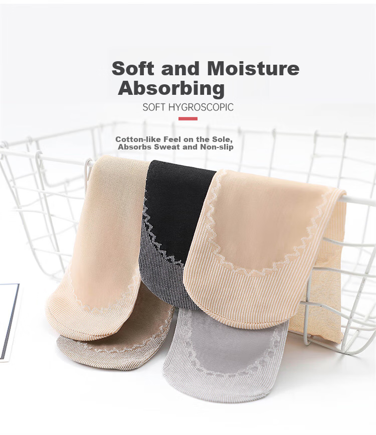 LangSha Silk Stockings, Short 6 Pairs, Spring And Summer Thin Style Women's Socks, Flesh Color Mid-Calf, Reinforced Sole, Non-Slip Short Socks, One Size Fits All, 6 Pairs Per Pack 4