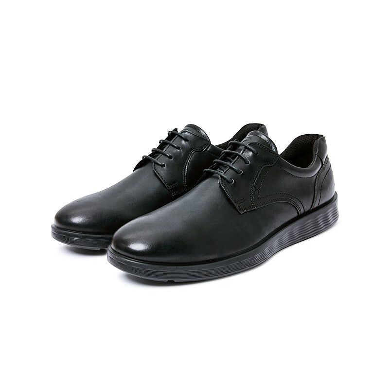 ECCO Business Leather Shoes for Men, All-Season Derby Shoes, Soft-Soled Lightweight Hybrid 520304, Size 44
