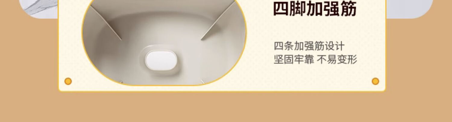 Guangduola Small Stool, Home Bathroom Shower Bench, Quiet Thickened Non-Slip Low Stool, Small Bench, Plastic Stool, Toilet Seat 3