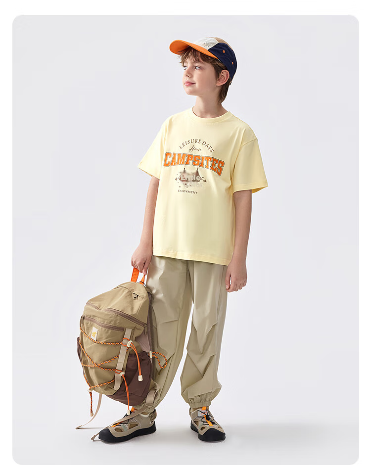 BALABALA Children's Short-Sleeve T-Shirt, Boys And Girls Summer Wear, Moisture-Wicking Quick-Dry Parent-Child Top, 208225117220 13