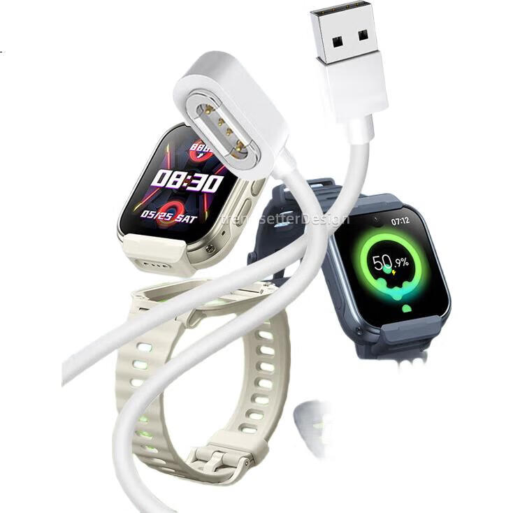 Зарядный кабель Trendsetter для Xiaomi Mi Bunny S1 Watch, магнитный, 1 м, белый