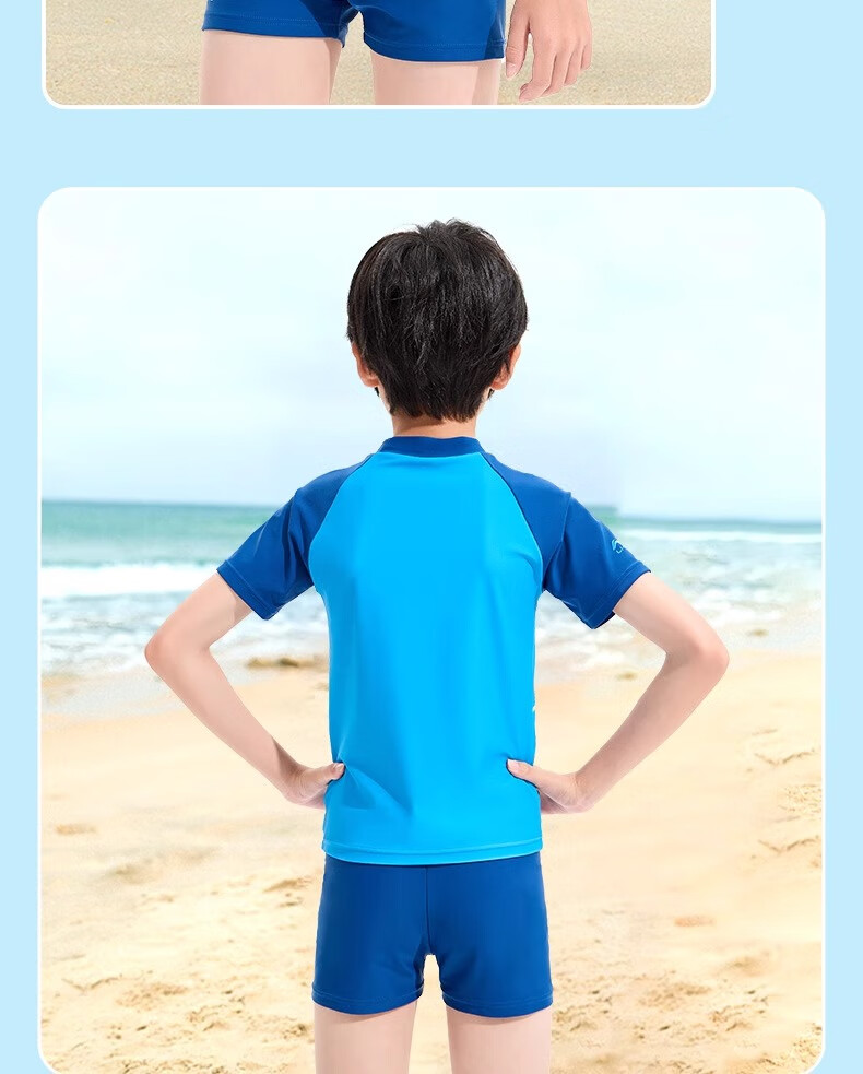 Li-Ning Children's Swimwear, for Girls And Boys, Small to Large Sizes, Professional Swimsuit, 2026 New Quick-Dry Two-Piece Set, 806-003 16