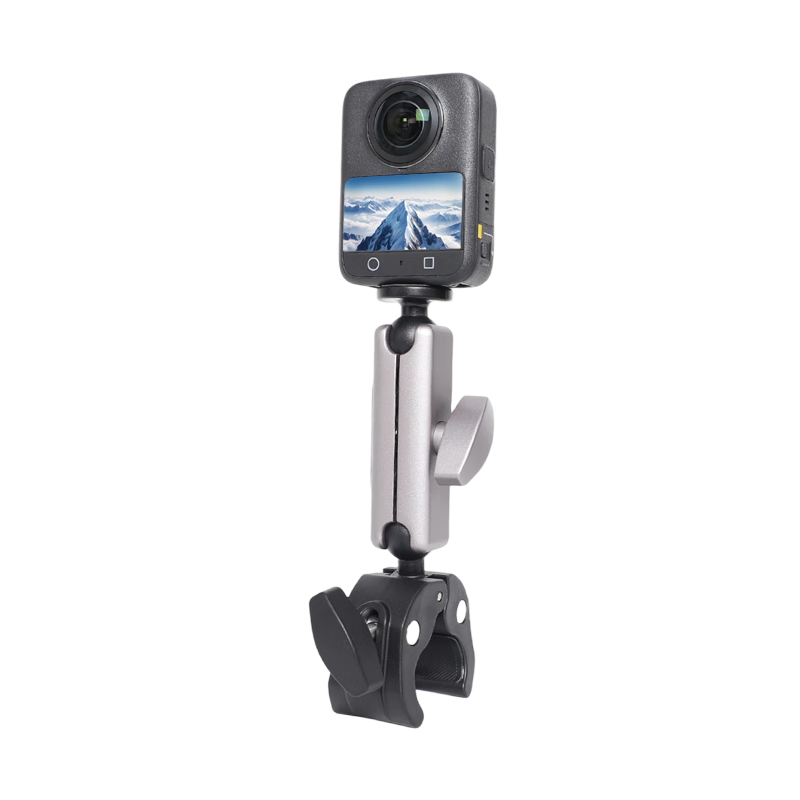 Qiye Motorcycle Bicycle Mount Handlebar Clamp Heavy Duty Holder Compatible with DJI Osmo 360 Panorama Camera First-Person View Motorcycle Accessories Osmo 360