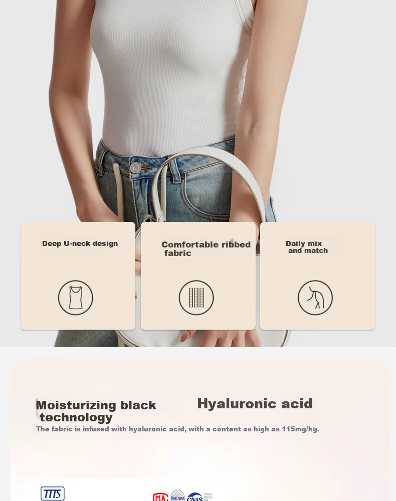 MiiOW Camisole Tank Top for Women, Spring And Summer Undershirt, Casual Versatile Inner Wear Vest for Women, Can Be Worn As Outerwear for A Stylish Look 2