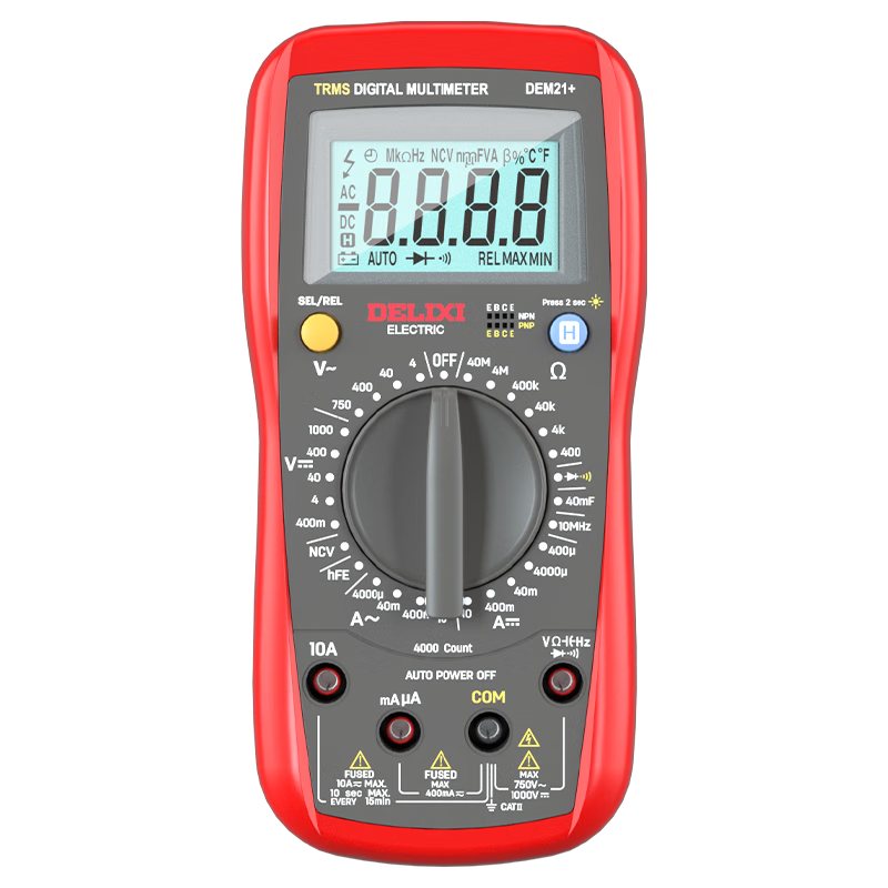 Delixi Electric High-Precision Digital Multimeter Multifunctional Voltage Tester DEM21+