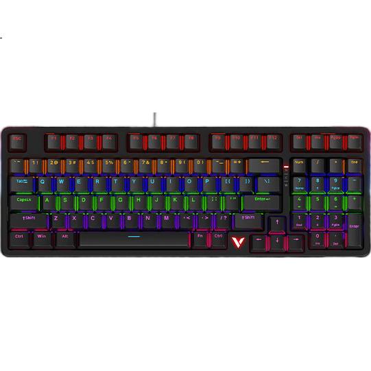 Игровая механическая клавиатура Rapoo V500PRO-98 с RGB-подсветкой, 98 клавиш, синий переключатель