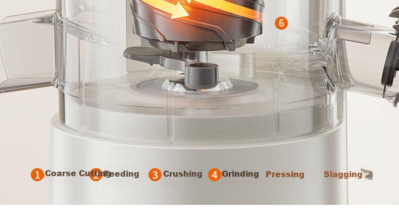 Joyoung ZMD Peace of Mind Series, Juicer, Large Diameter Multifunctional Juicer, No-Pulp Separation, Fully Automatic Juice And Vegetable Extractor LZ5 11