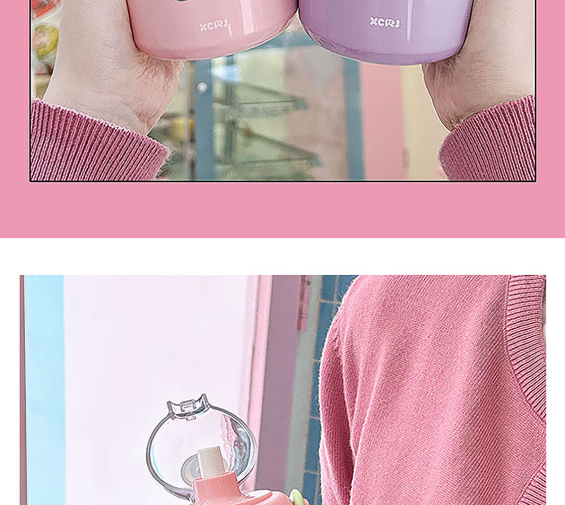 MINISO Sanrio Series 316 Magic Bullet Lid Children's Insulated Cup 500mL Beige 6
