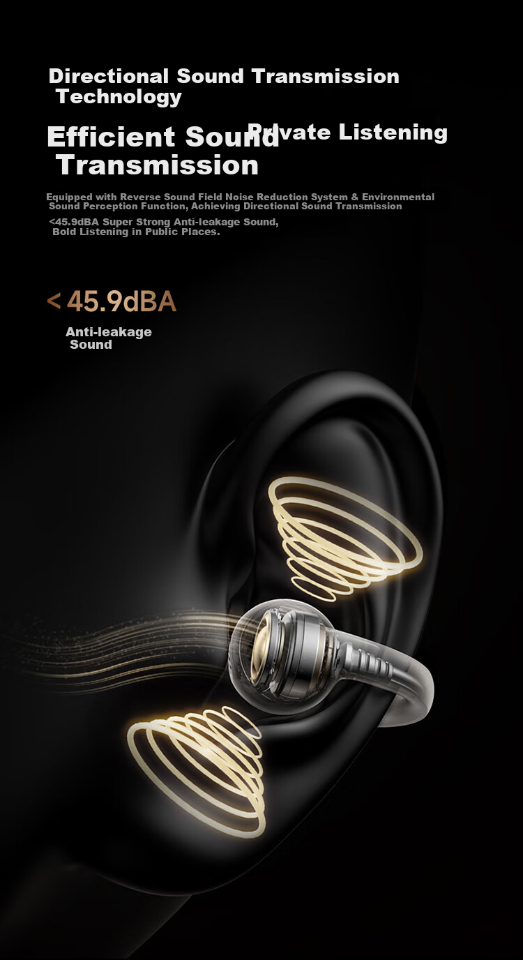 Baseus MC1pro AI Translation Bluetooth Headphones [Celebrity Style], Clip-On Open-Style Non-In Sports Call Noise Reduction Air Conduction, Suitable for Huawei And Apple Phones 21
