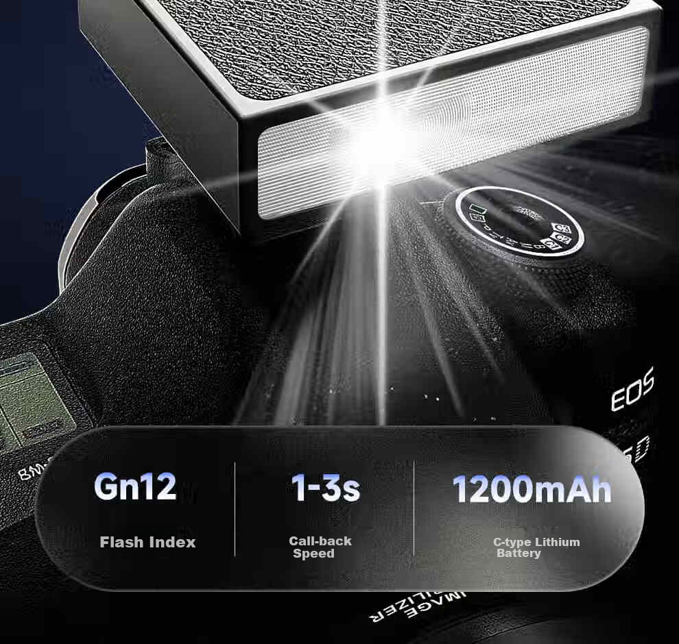 Beiyang FM-12 Flash Hot Shoe Kit, Sony External Flash, Pocket Light, Photography Fill Light, Universal Lithium Battery, Canon Hot Shoe Light 2