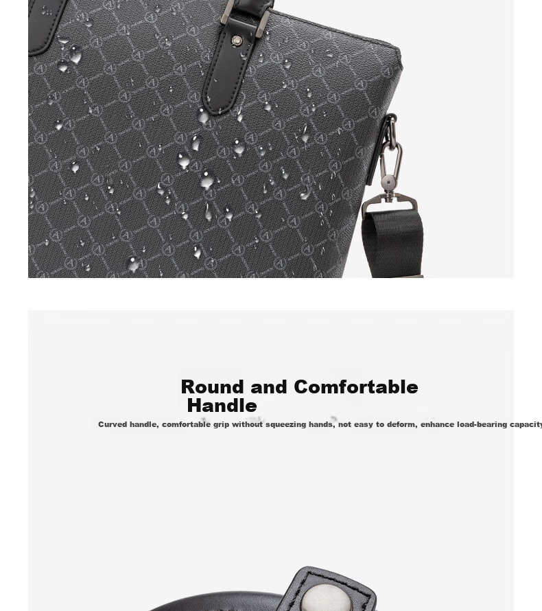 Aokang Business Briefcase, Large Capacity Handheld Laptop Bag for Men, Shoulder Crossbody Bag, Birthday Gift for Husband 5