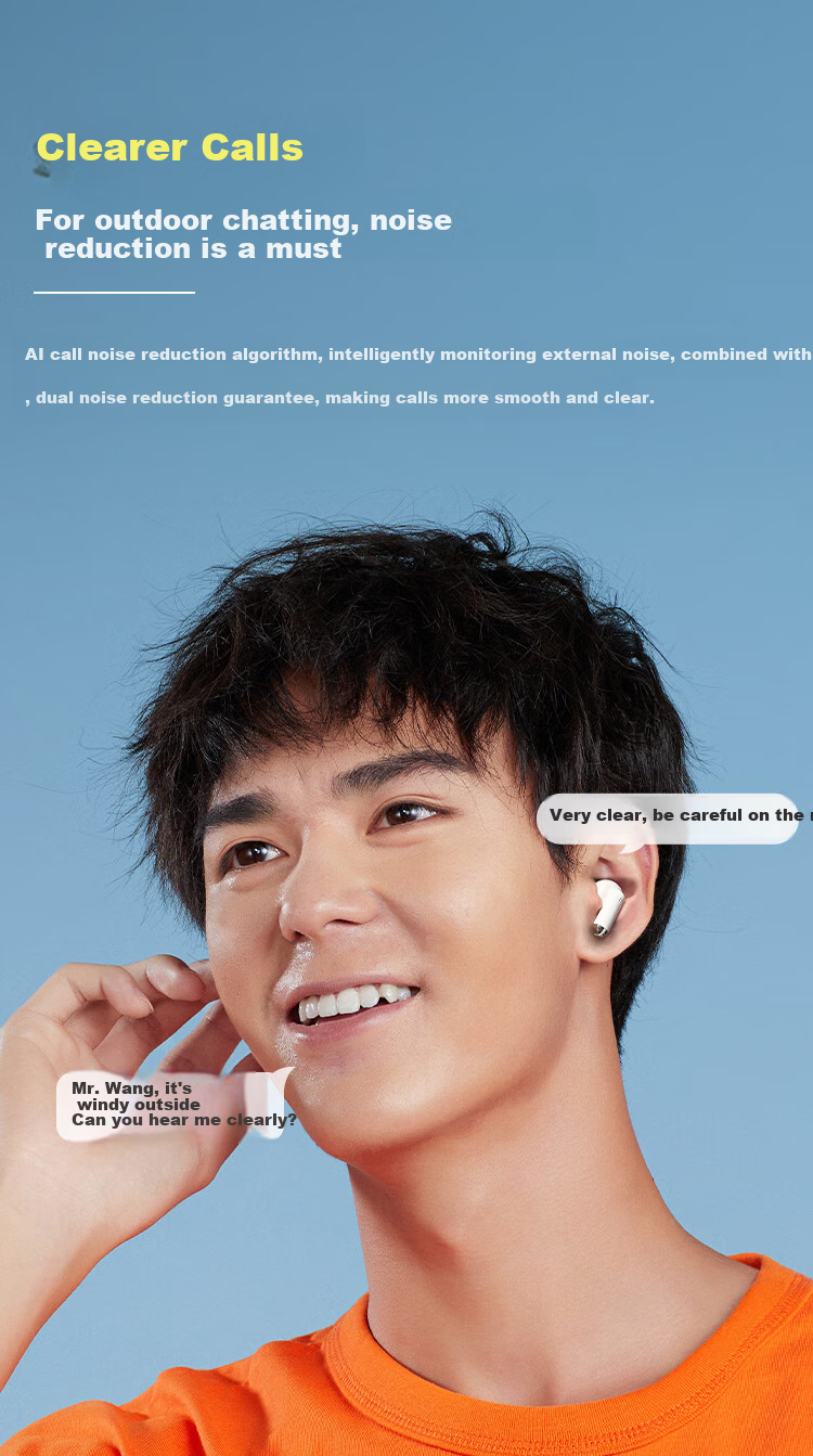 IGene [0 Pressure Low-Frequency Speaker] Bluetooth In-Ear True Wireless High-Quality Headset with Noise Cancellation for Calls, HD Music, Sports And Gaming, Compatible with Apple And Huawei 7