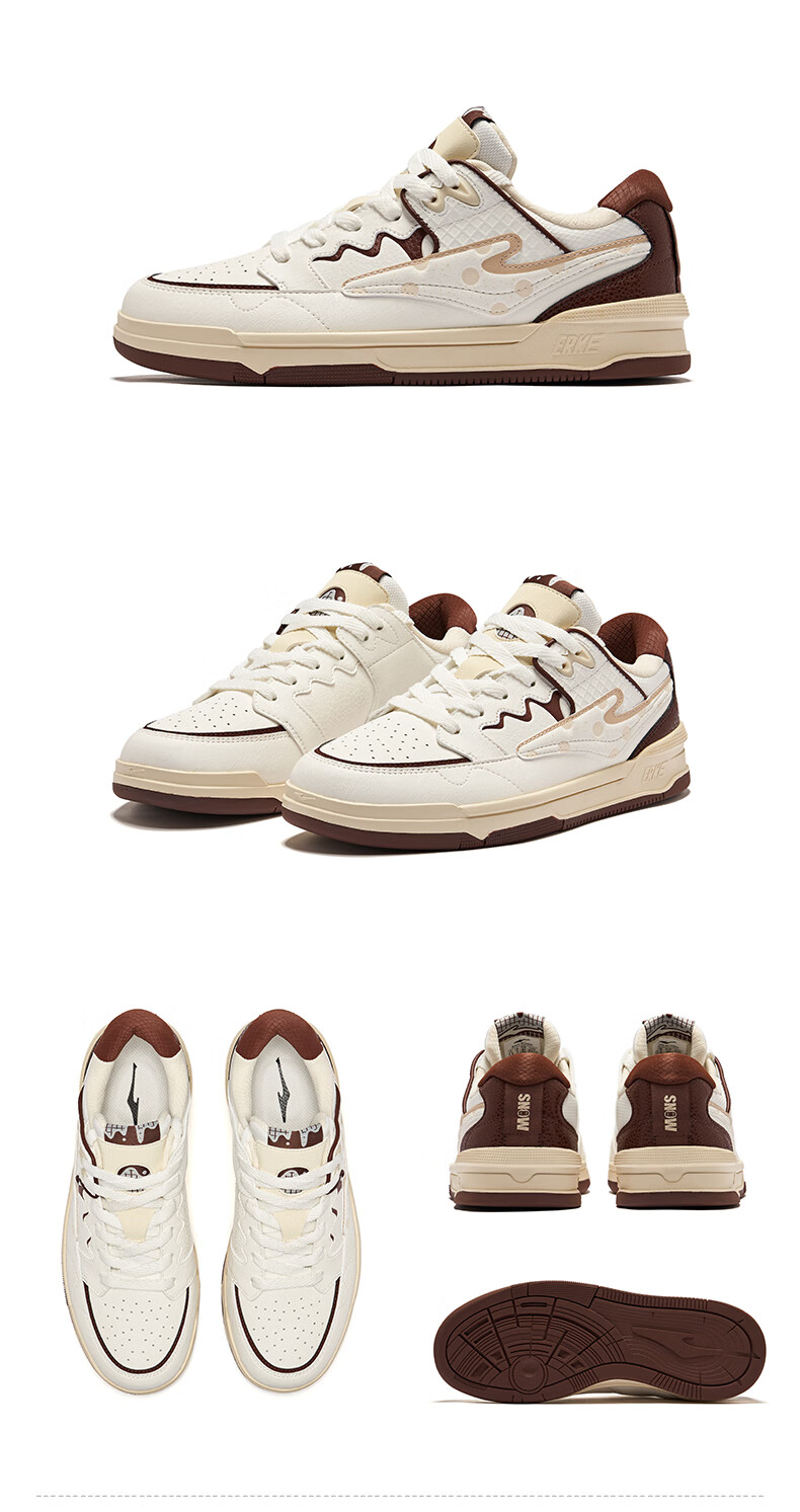 ERKE Men's Skateboard Shoes, Summer New Style Breathable Versatile Casual Shoes Comfortable Sneakers | Wushuang 3.0 - Waffle 17