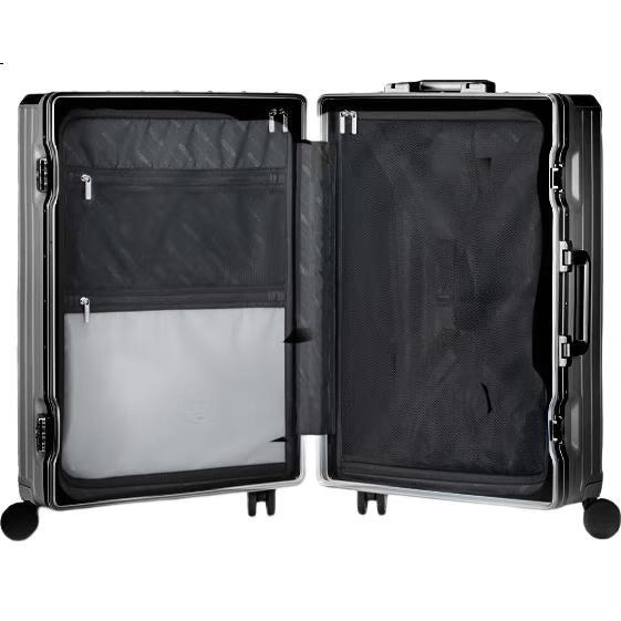 Чемодан AMERICAN TOURISTER, 20-дюймовый, алюминиевая рама, прочный, с кодовым замком, NN9 Черный