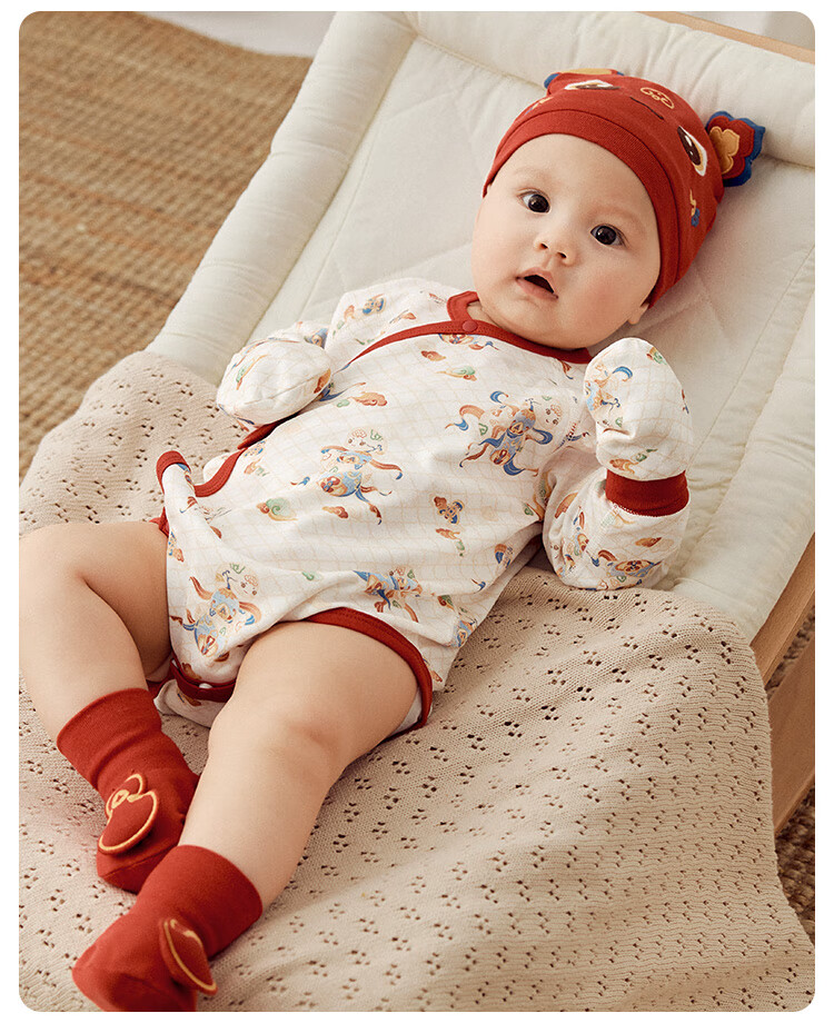 Wismorni Snake Year Newborn Baby Romper Spring Autumn Full Moon Baby Jumpsuit First Birthday Hundred Days Outfit 18