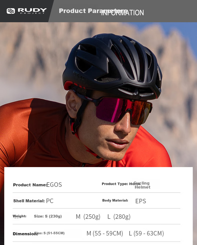 RUDY PROJECT Italian EGOS Road Bike Helmet for Men And Wome 8