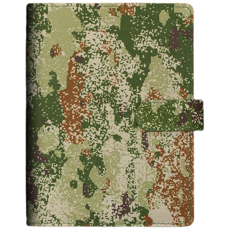 Xuchen Stationery B5 Jungle 9-Hole Camouflage Loose-Leaf Notebook Custom Magnetic Buckle 100 Sheets 200 Pages Instructor Soldier Meeting Record Military Training Theory Study Book