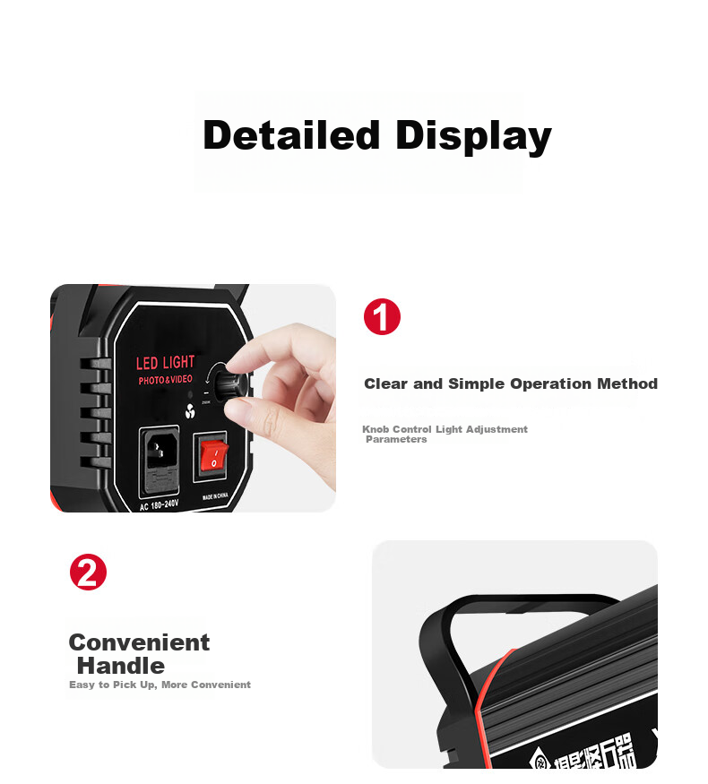 Hakutatz XL-200W Softbox Kit, Live Streaming Fill Light, Professional Photography Lighting, Continuous Soft Sunlight Lamp, Children's Photo And Video Portrait Light, Streamer Clothing Light Box Equipment 22