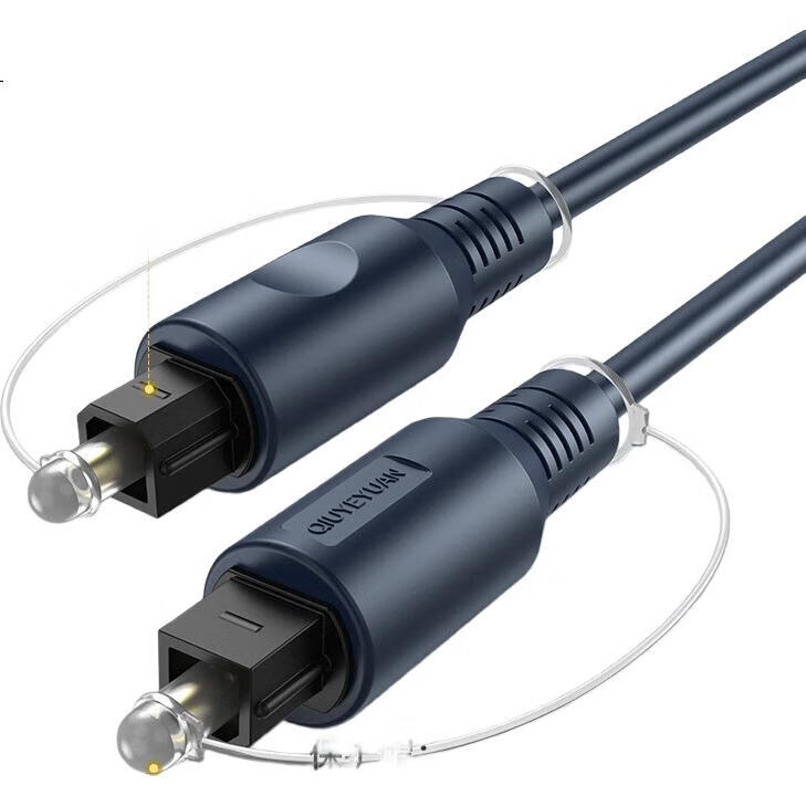 Цифровой оптический аудио кабель CHOSEAL QS1101T1, 1 м, SPDIF, квадратный разъем, черный