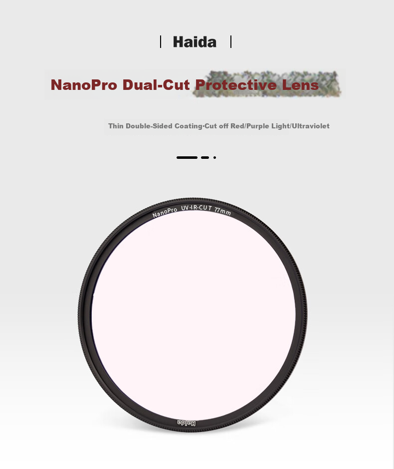 Haida NanoPro UV Filter, Red/UV, 52mm, Protective Filter for Camera Lenses, Compatible with Canon, Nikon, Sony And Other Camera Brands 1