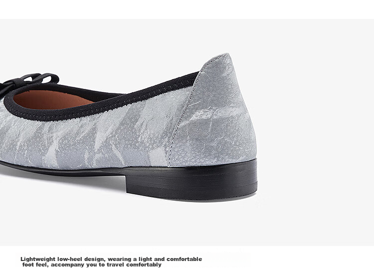 Le Saunda 2025 New Ink-Style Modern Chinese Commuter Low-Cut Low-Heel Women's Flats 5T02001 Black BKF Size 38 11