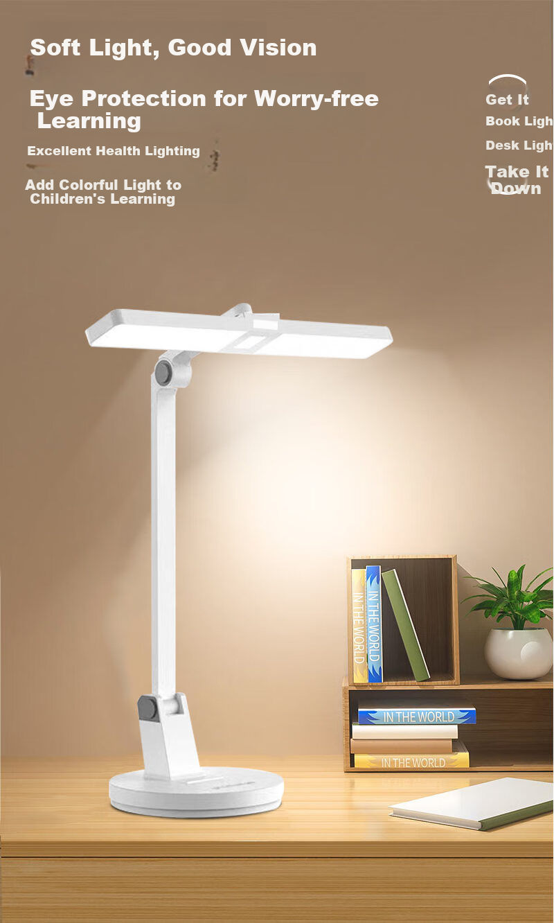 Jianguangyi Desk Lamp Eye Protection Study-Specific Anti-Nearsightedness Student Desk Children Writing Homework New Plug-In Model Desk Lamp 2025 1