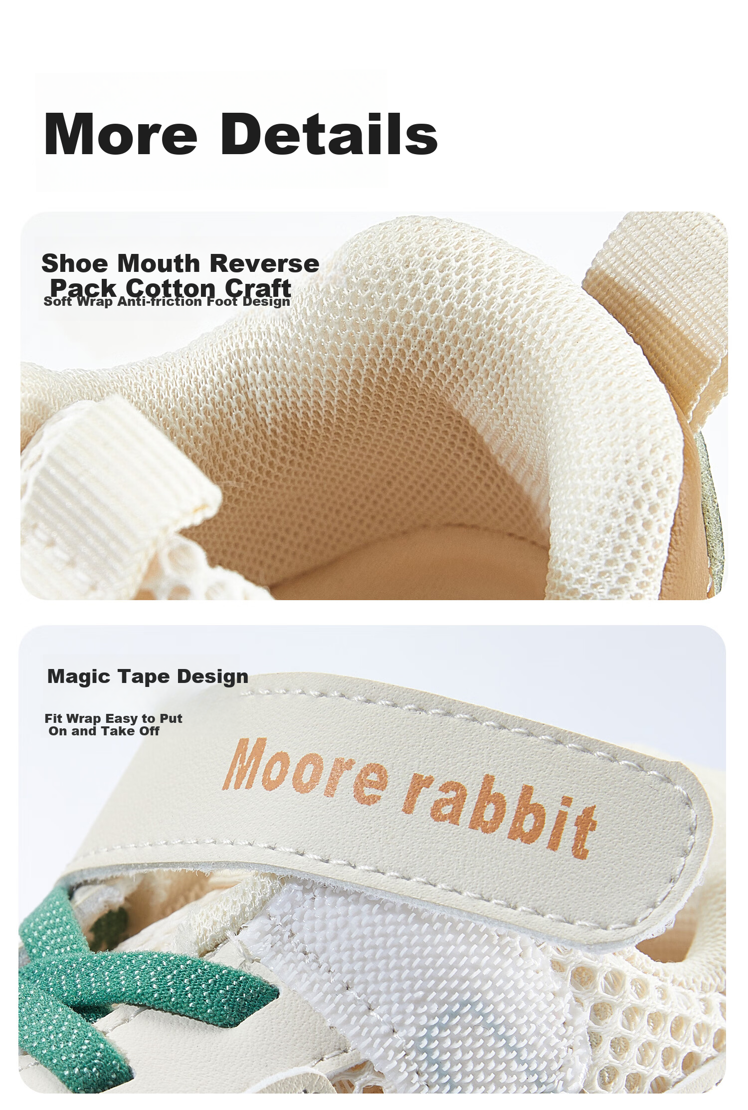 Moertu Children's Shoes, All-Season New Functional Shoes, Soft-Soled Walking Shoes for Boys And Girls, Breathable Mesh Shoes, Anti-Kick Shoes 5