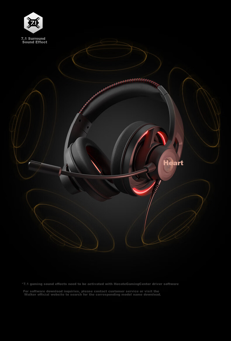 EDIFIER HECATE G35 Wind Blade Open-Back Wired Over-Ear Gaming Headset with USB 7.1 Channel, Computer FPS Triangular FPS Headset with Noise-Cancelling Microphone, Black 15