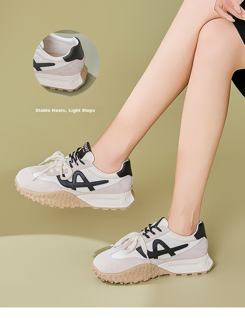 St&Sat Thick-Soled Forrest Gump Shoes, 2026 New Summer Retro Versatile Height-Increasing Training Shoes, Lightweight Casual Comfortable Sneakers 4