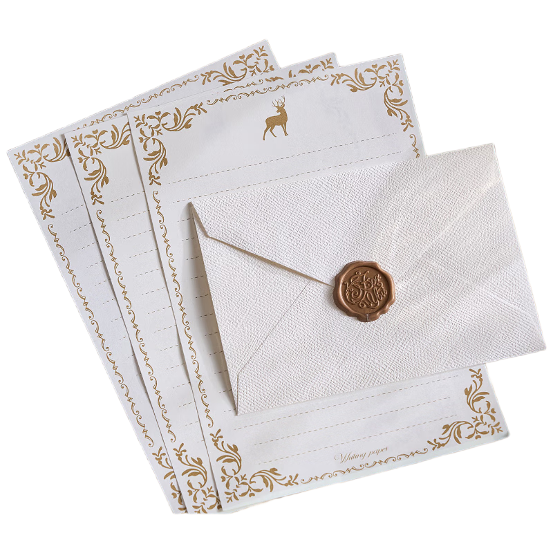 Mingyu Linen Texture Envelope Letter Paper Set Romantic Love Letter Set for Girlfriend High-Quality Greeting Cards Handwritten Letter Set Birthday Confession Postcards 7 Envelopes 21 Letter Papers 7 W