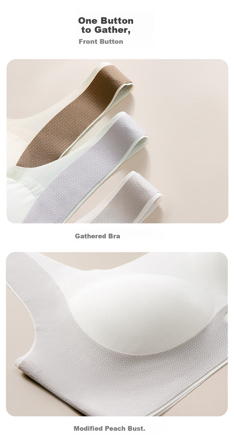 Zaishuo Girls' Underwear, Spring And Summer, for Middle And High School Students in Puberty, Sports Running, Seamless, Shock-Absorbing, Thin Bra And Vest 15