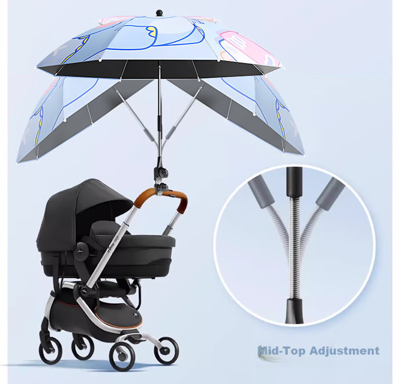 BAHAINIAO Stroller Sun Umbrella, Universal for Baby Carriages And Pushchairs, Baby Walking Aid, Sun Protection And Rain Umbrella 3