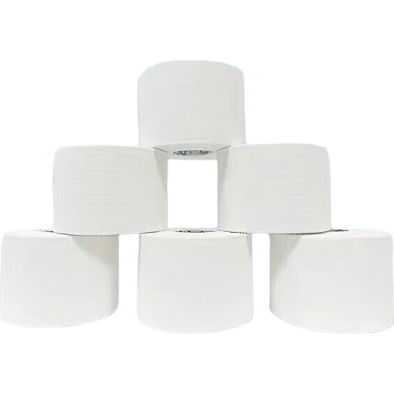 AQ Self-Adhesive Elastic White Tape for Sports Injury Protection, Easy to Tear, Serrated Edge, 9625S, Pack of 6