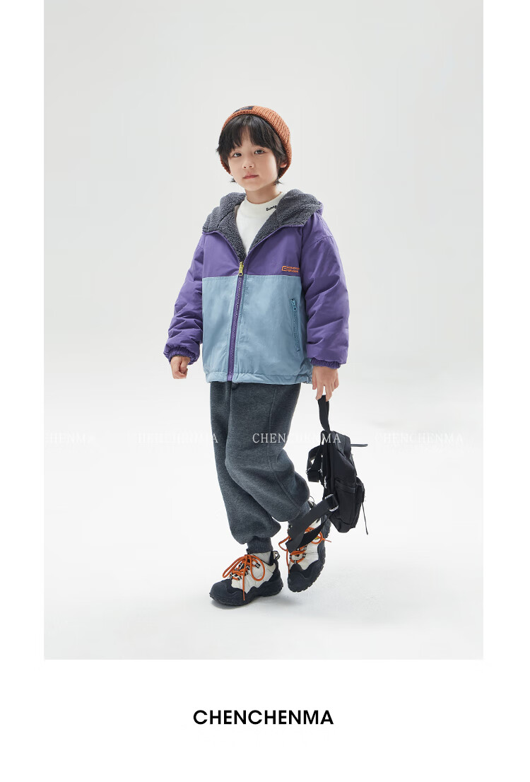 Chenchenma [Popcorn] Girls' Casual Pants, New Winter Style with Fleece Lining, Thickened All-In Warm Children's Joggers, 6837D 12