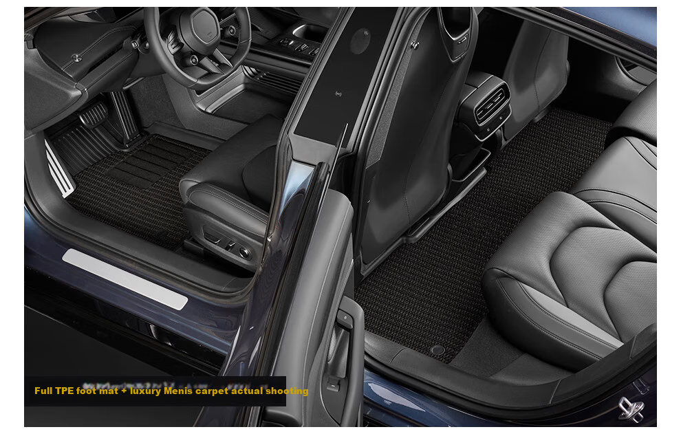 3W Suitable for Xiaomi SU7 Dedicated TPE Car Floor Mats, Front And Rear Trunk Four-Piece Set 16