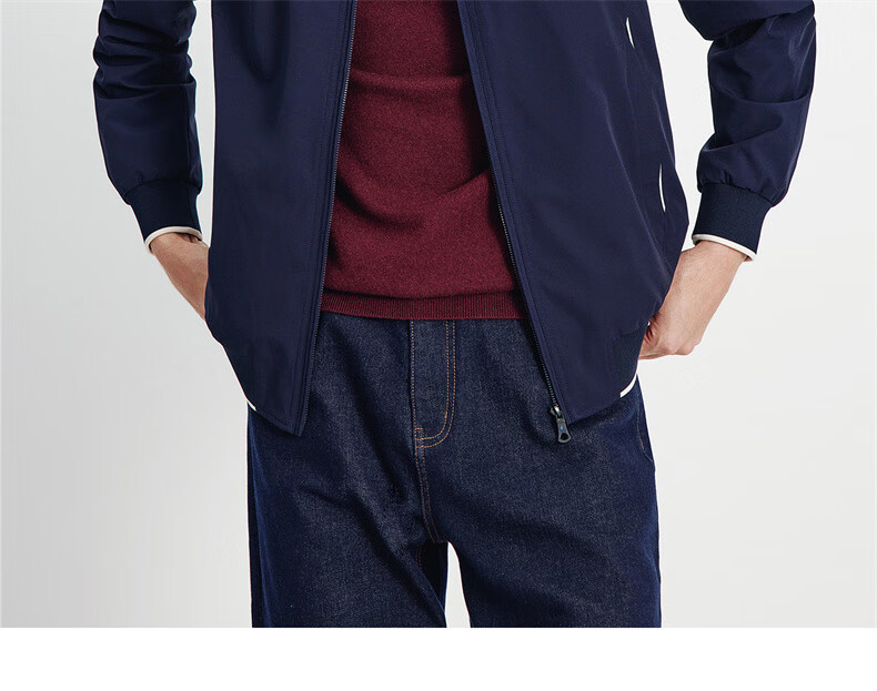 Navigare Men's Triple-Protection Fleece-Lined Jacket, Stand-Up Collar, Commuter Casual Coat, 1331005503 16