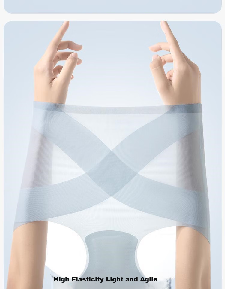 MiiOW Seamless Underwear for Women, Tummy Control And Butt-Lifting, High-Waisted Invisible Yoga Sports Postpartum Ice Silk Triangle Briefs 10