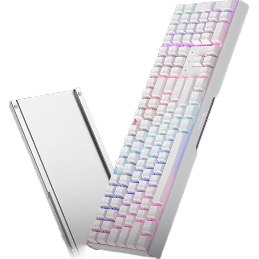 Механическая клавиатура CHERRY MX3.0S, 108 клавиш, алюминиевый корпус, проводная, белая