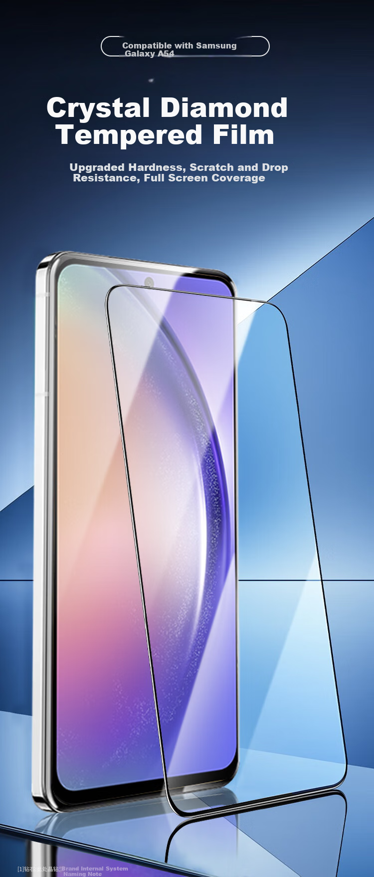 KOOLIFE [Enhanced Version] Tempered Glass Screen Protector for Samsung A54, Galaxy A54 Protective Film, High Definition Ultra-Thin Full Screen Coverage Anti-Drop Fingerprint-Resistant Glass Film 1