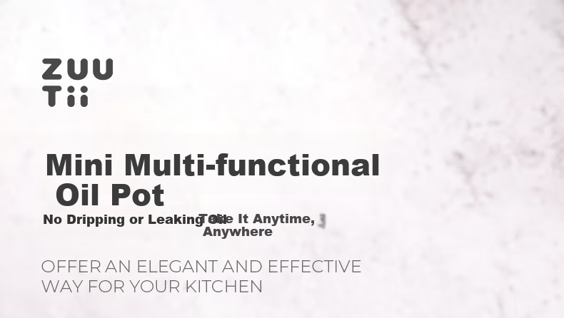 Zuutii Oil Bottle Kitchen Automatic Opening And Closing Glass Jar Seasoning Leak-Proof Gravity Vinegar Soy Sauce Bottle Mini 170ml 1