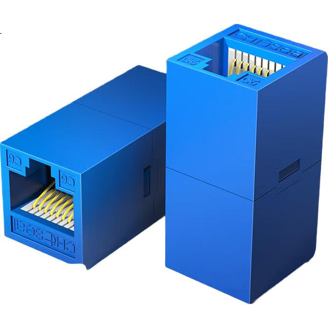 Сетевой кабель-удлинитель CHOSEAL, гигабитный, разъем RJ45, прямой, двойной, универсальный для кабелей Cat5/6/7, 1 шт., QS9077